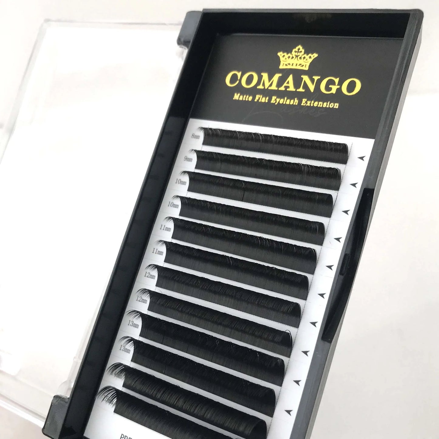 CoMango Ellipse Flat False Eyelash Extension Semi-permanent Black Grey
