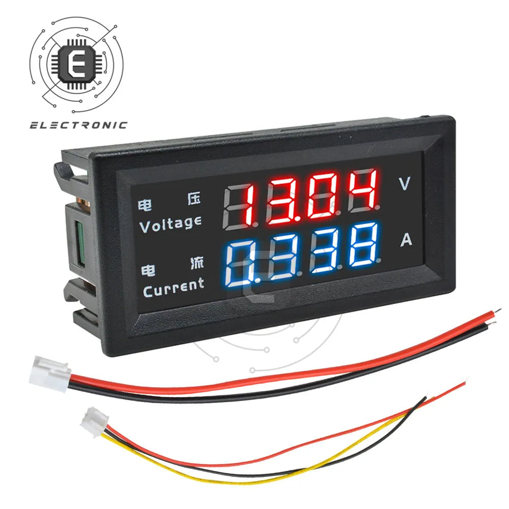M4430 DC 100V 200V 10A Electronic Digital Voltmeter Ammeter 0.28