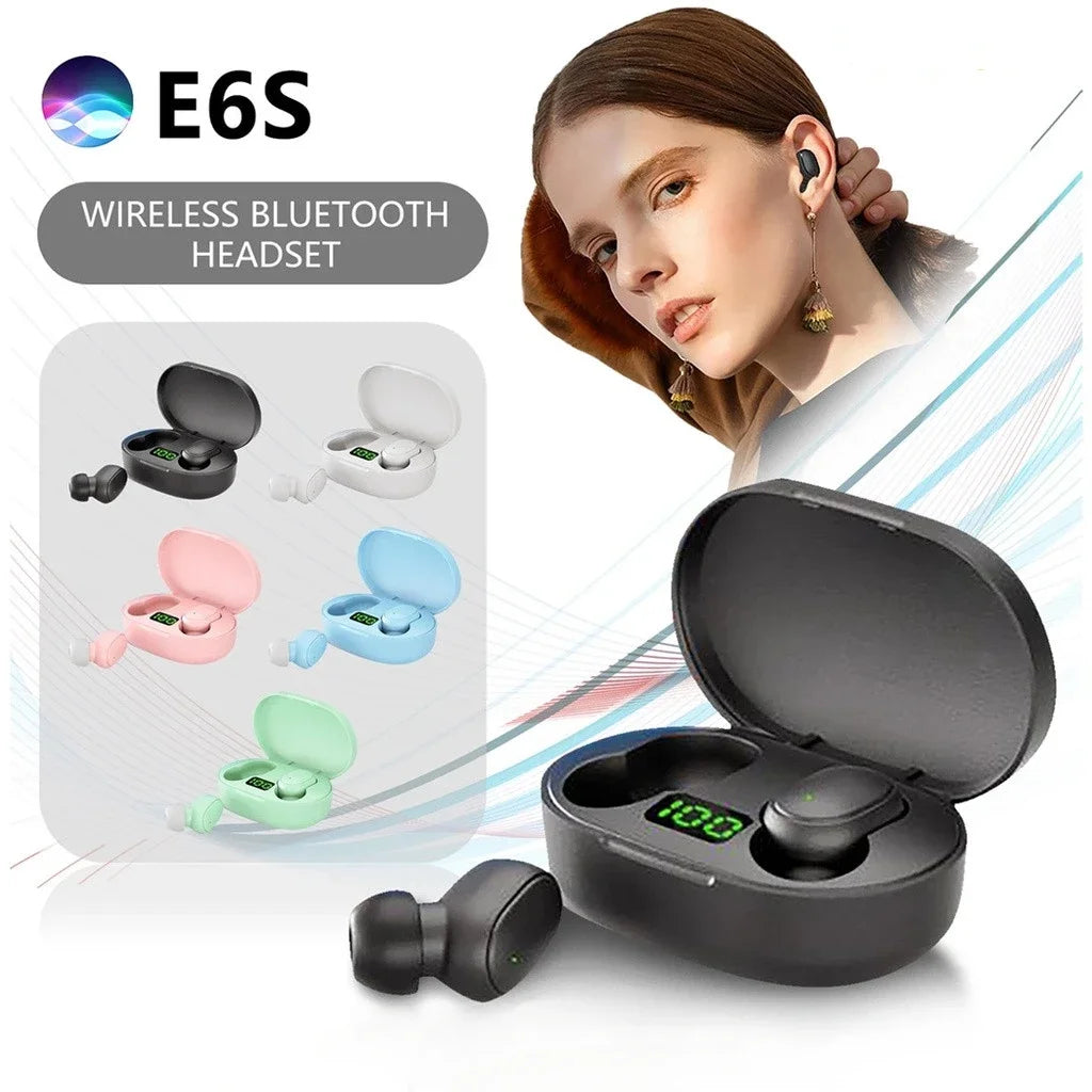 TWS E6S Bluetooth Earphones Wireless bluetooth headset Noise