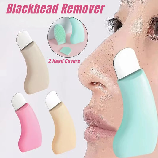 Facial Blackhead Removal Tool Silicone Nose Whitehead Remover Face
