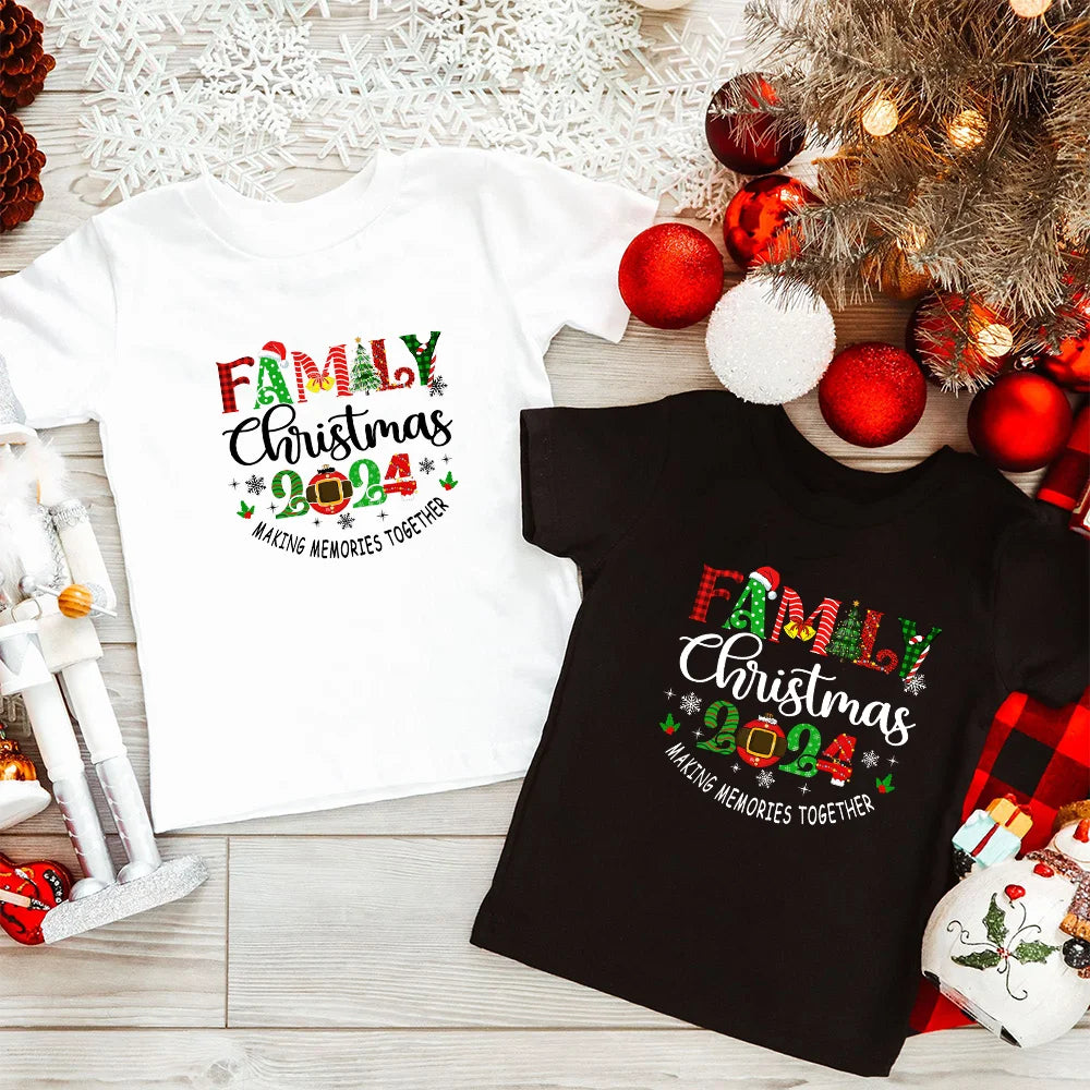 Family Christmas 2024 Mom Dad Baby Matching Family Christmas Shirts
