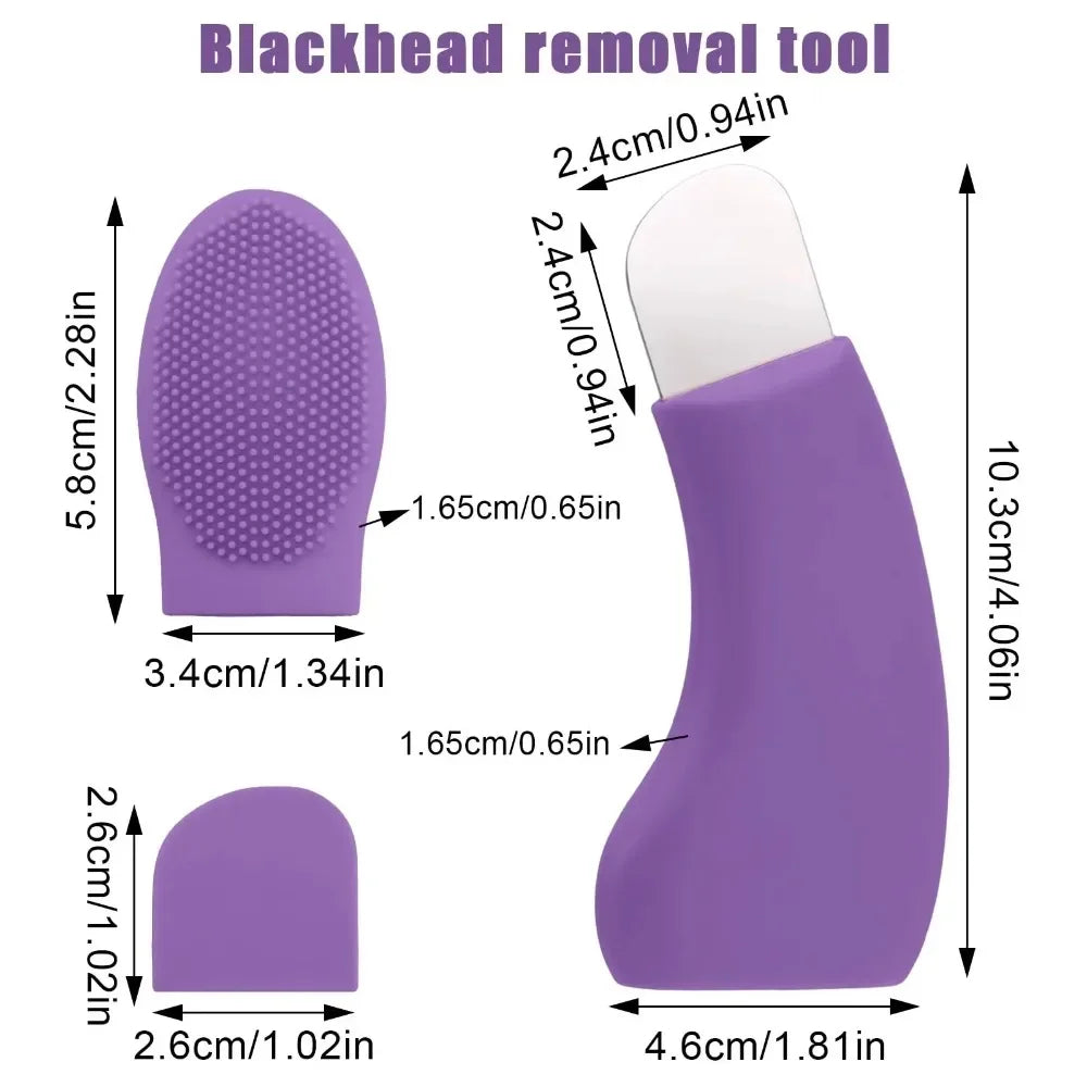 Facial Blackhead Removal Tool Silicone Nose Whitehead Remover Face